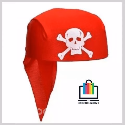 Gorro Bandana Pirata con Calavera Unisex