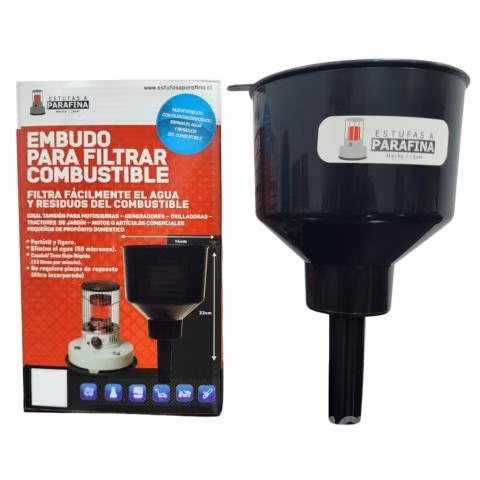 Embudo Filtro Purificador para Estufas a Parafina