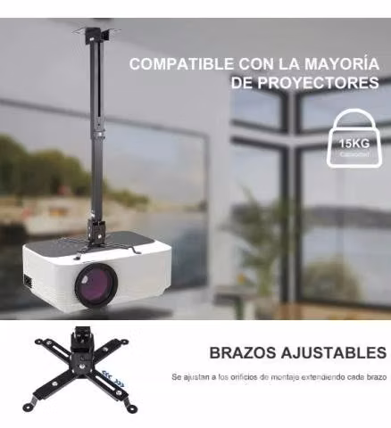 Soporte Para Proyector Con Brazo A Techo Pared Par - Imagen 2