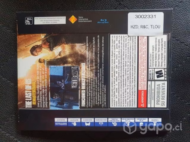 Pack 3 juegos ps4 HZD,R&C, TLOU