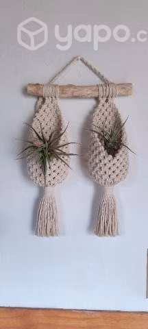 Portamacetero doble de macramé