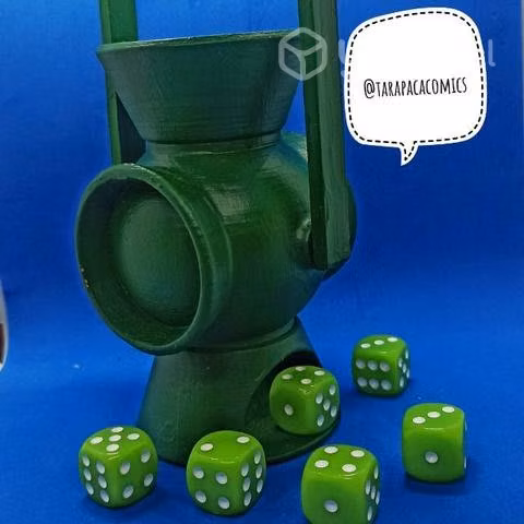 Lanzador de dados linterna verde