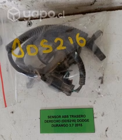 Sensor ABS Trasero Derecho (DDS216) Dodge Durango