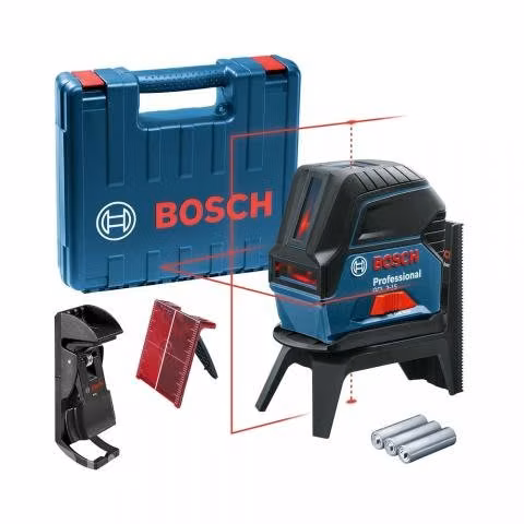 Nivel lasér combinado + base bosch gcl 2-15 3 x 1,