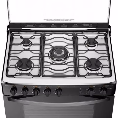 Cocina A Gas Mademsa 5 Platos Negro Triple Llama