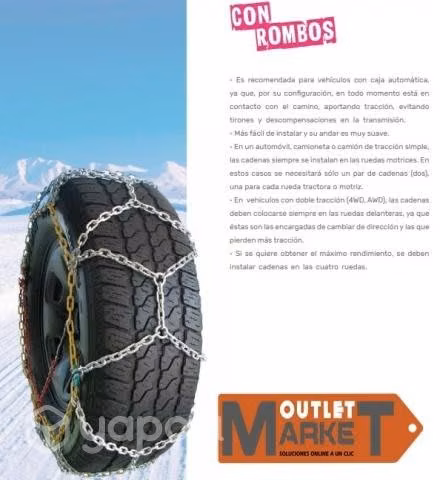 Cadena para nieve KND-50 (rombo)