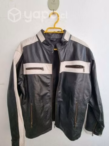 Chaqueta de Cuero Negra XL - Imagen 2