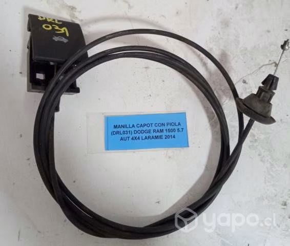 Manilla Capot con Piola (DRL031) Dodge Ram 1500