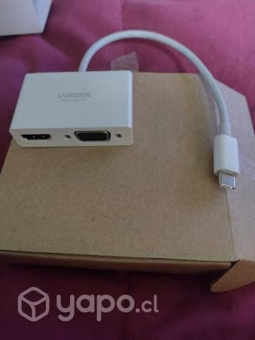 USB-C to HDMI y VGA Converter