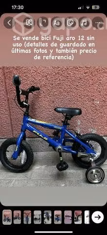 Bicicleta niños Fuji Rookie aro 12. Sin uso