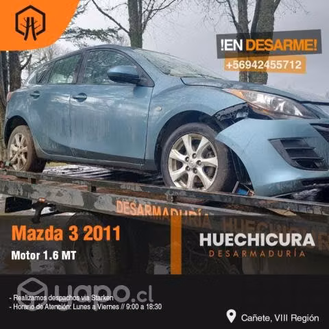 Yugo Eje Trasero Mazda 3 1.6 2011