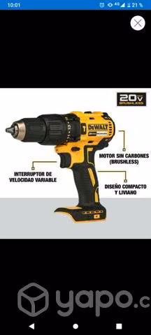 Taladro 20 volt dos baterías nuevo