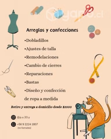 Arreglos y confecciones de ropa
