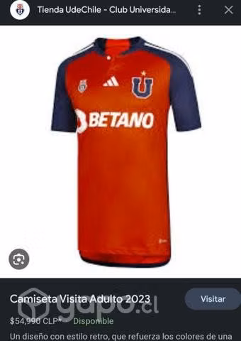 Indumentaria U. de Chile 2023 ORIGINAL (M) - Imagen 2