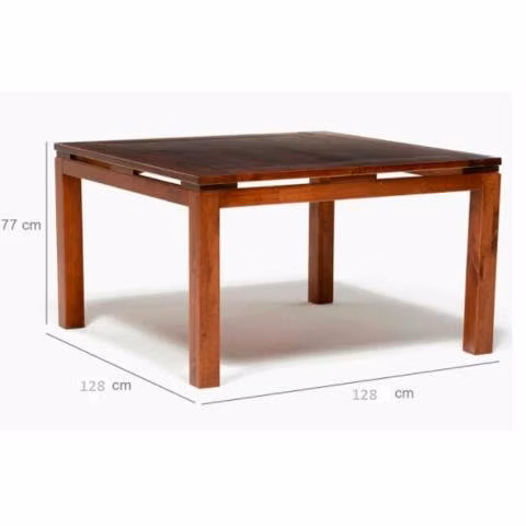 Juego de Comedor Cuadrado 8 Sillas Roma Crudo Dago