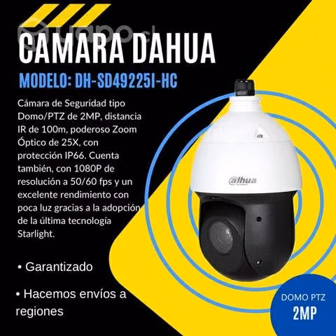 Cámara dahua modelo: dh-sd49225i-hc