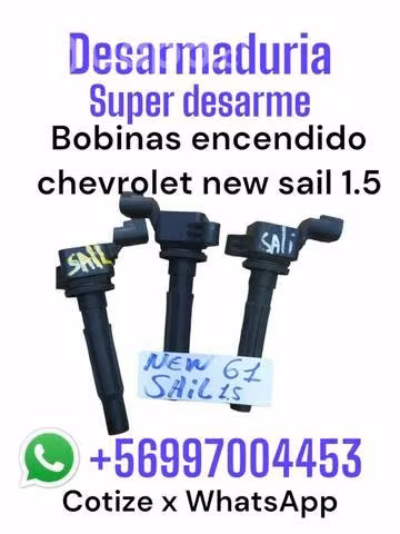 Bobinas encendido Chevrolet sail 1.5 cada una