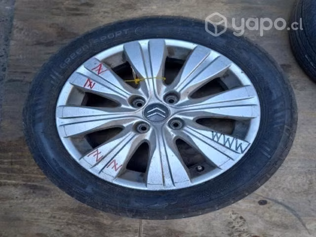 Llanta con neumatico citroen c3 picasso 2012