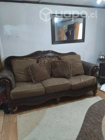 Sillón de cuero 3 cuerpos