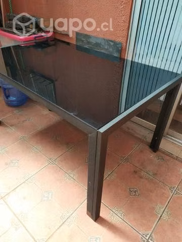 Mesa vidrio ahumado - Imagen 2