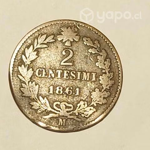 3 moneda italia 1861 1867 1924