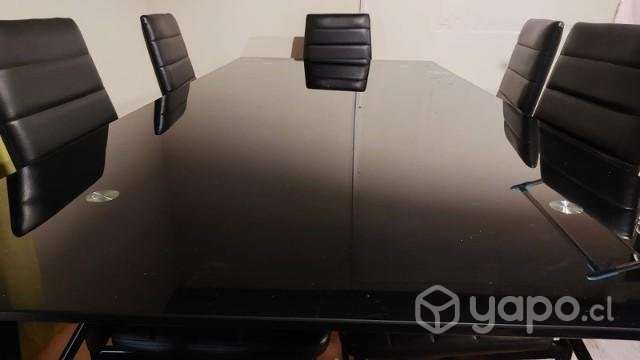 Comedor de vidrio + 6 sillas - Imagen 2