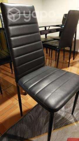 Comedor de vidrio + 6 sillas - Imagen 4