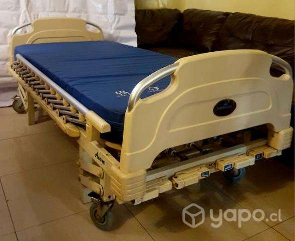 Cama clinica manual + colchon antiescaras - Imagen 2