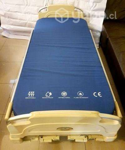 Cama clinica manual + colchon antiescaras - Imagen 3