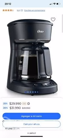 Cafetera Oster 12 tazas - Imagen 3
