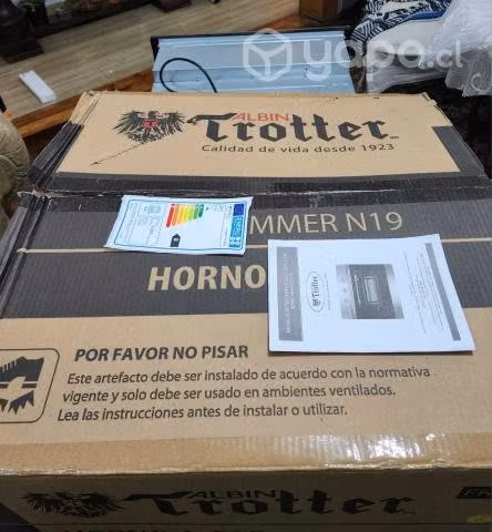 Horno eléctrico Trotter con su caja