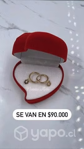 Aros argolla de oro 18 k recibimos abonos 2 meses - Imagen 5