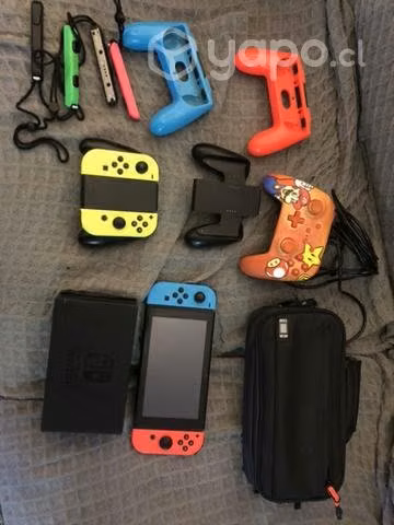 Nintendo Switch + 12 juegos y accesorios