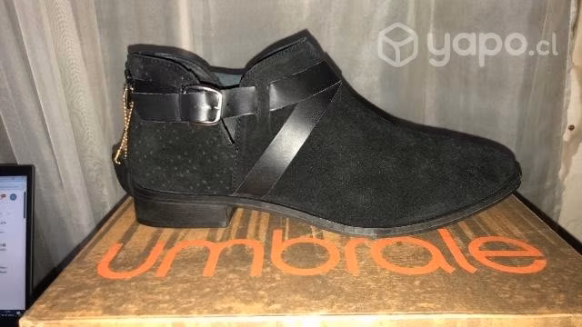 Umbrale Zapatos Cuero Negro
