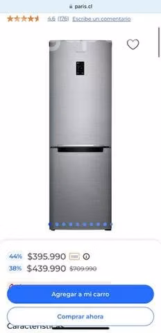Refrigerador Samsung No Frost como nuevo