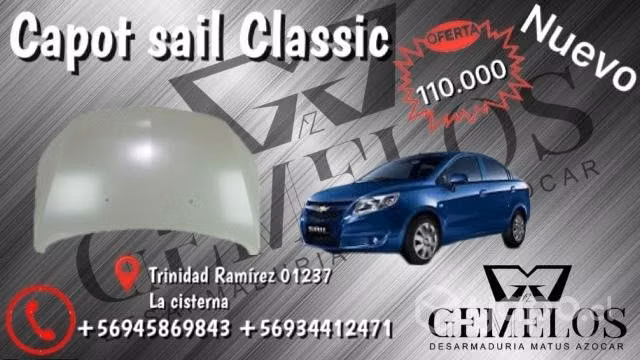 Capot Chevrolet Sail classic