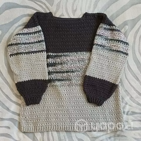 Sweater a crochet mujer