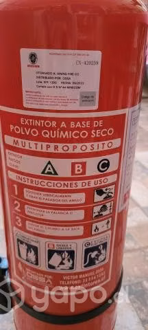 Extintor nuevo 6 kilos