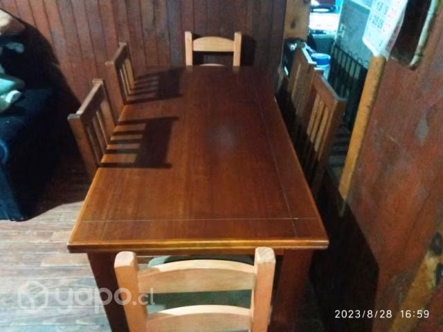 Comedor pino Oresil co 4 originales 2 de remplazo