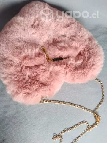 Cartera color rosa corazon - Imagen 2