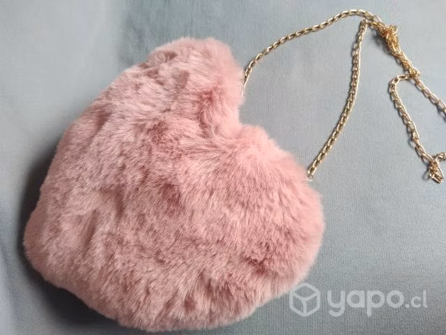 Cartera color rosa corazon - Imagen 3
