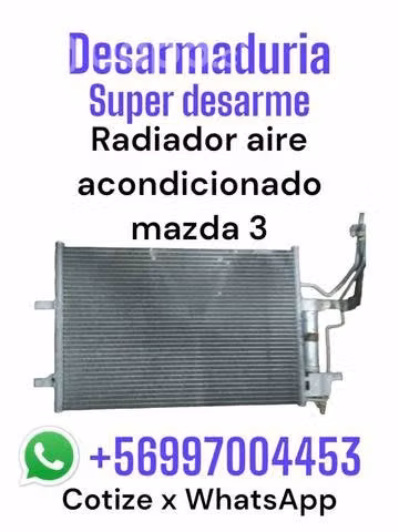 Radiador aire acondicionado Mazda 3