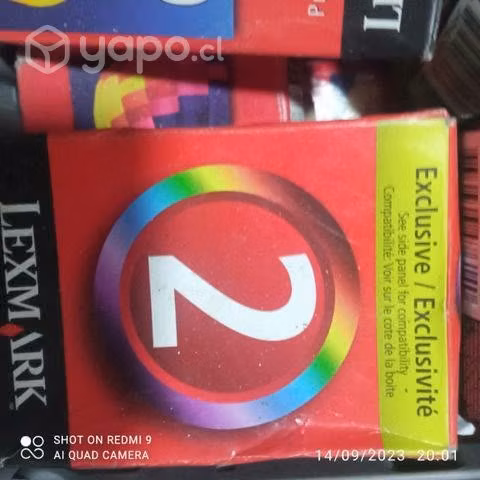 Tintas Lexmark diversos modelos originales