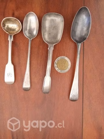 Cubiertos antiguo plata Inglesas probadas joyeria