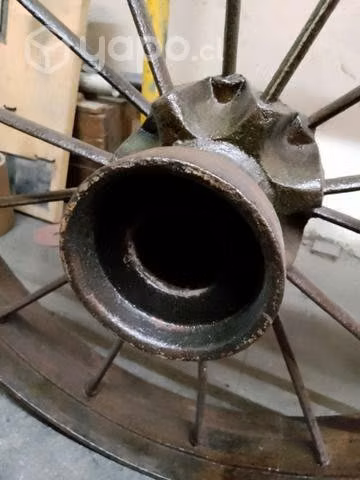 Ruedas de fierro forjado antiguas