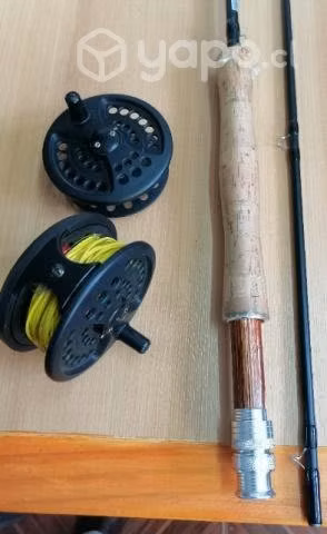 Caña pesca con mosca