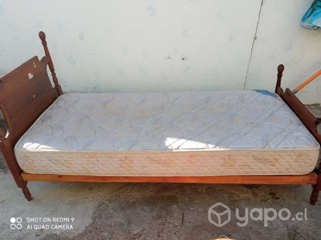 Cama 1 plaza con colchon