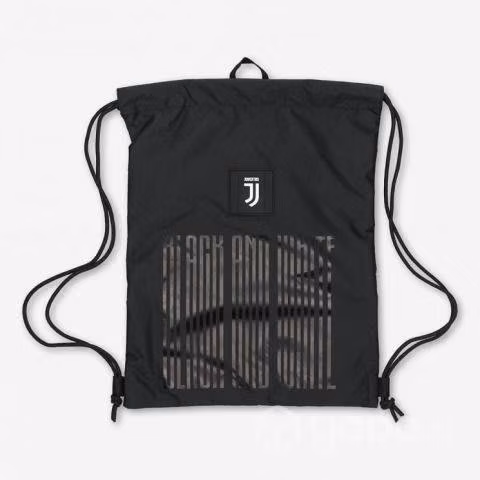 Juventus bolso/saco de gymnasio black and white - Imagen 2