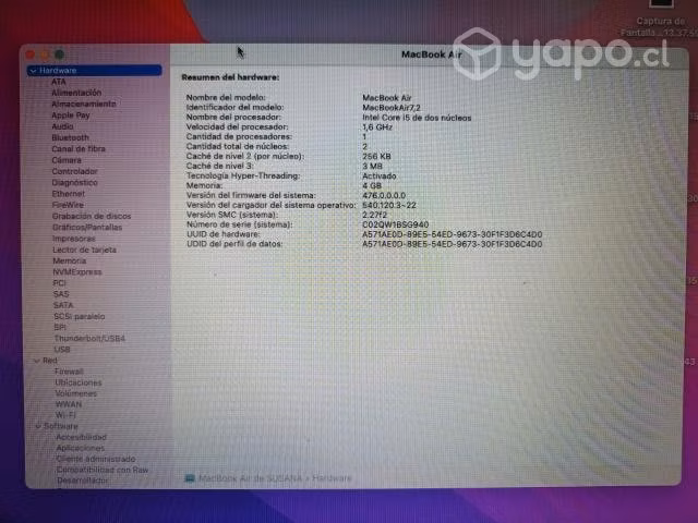 Mac book Air 2015