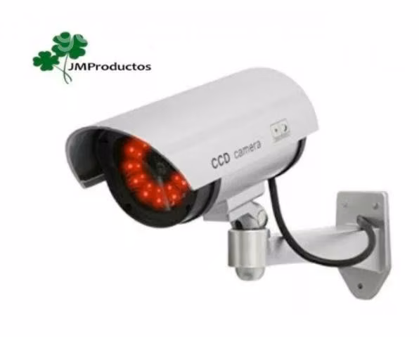 Camara De Seguridad Falsa Exterior Con Luz Led Vig